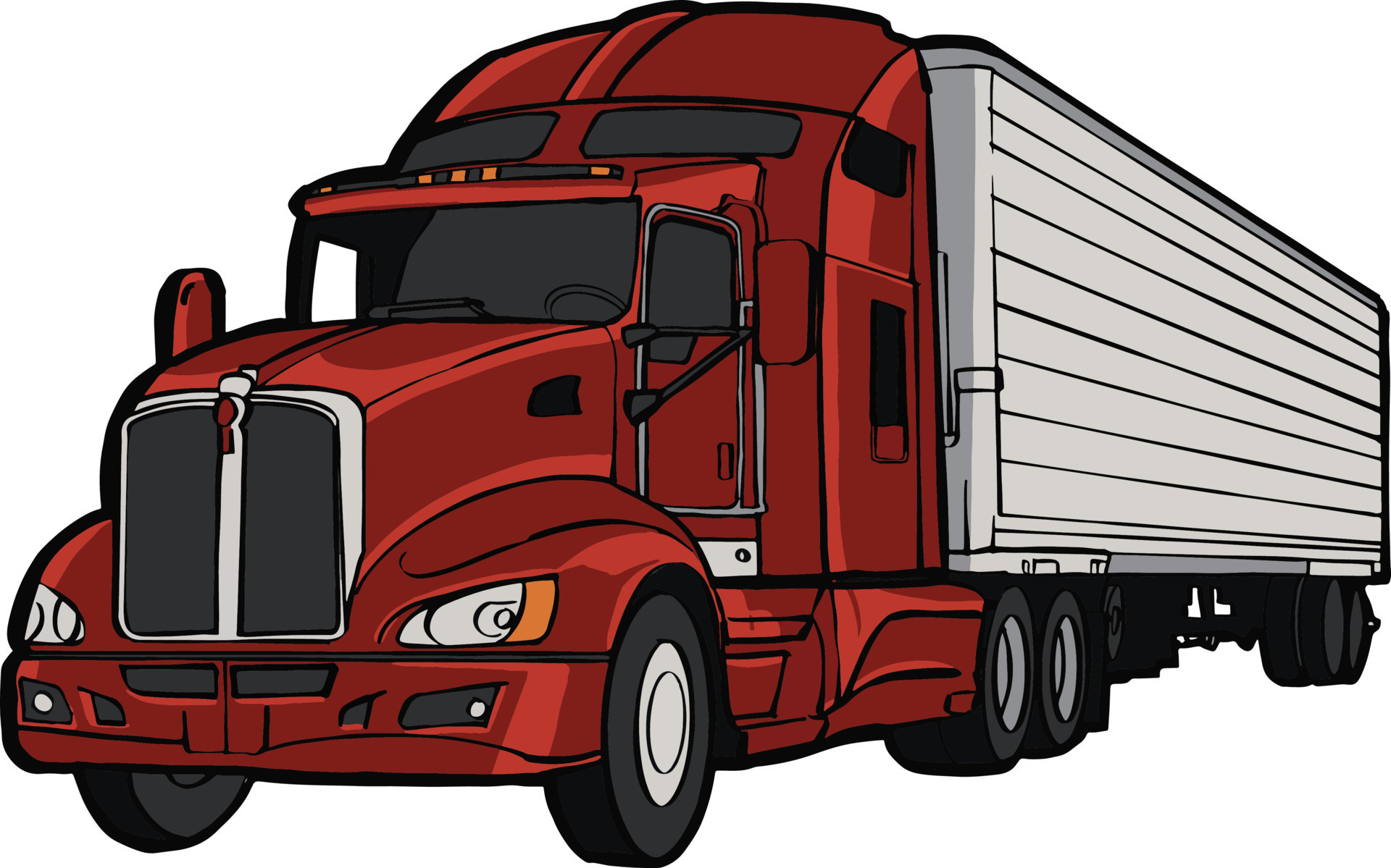 Semi Trailer Truck 10595497 Vector Art At Vecteezy