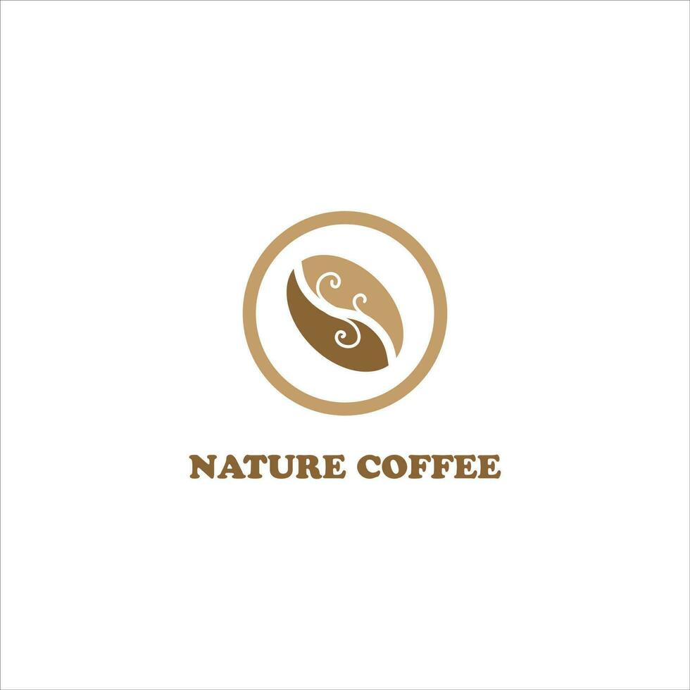 Coffee Logo. Modern Icon Symbol Monochrome Mono-line Minimalism vector logo for coffee shop.