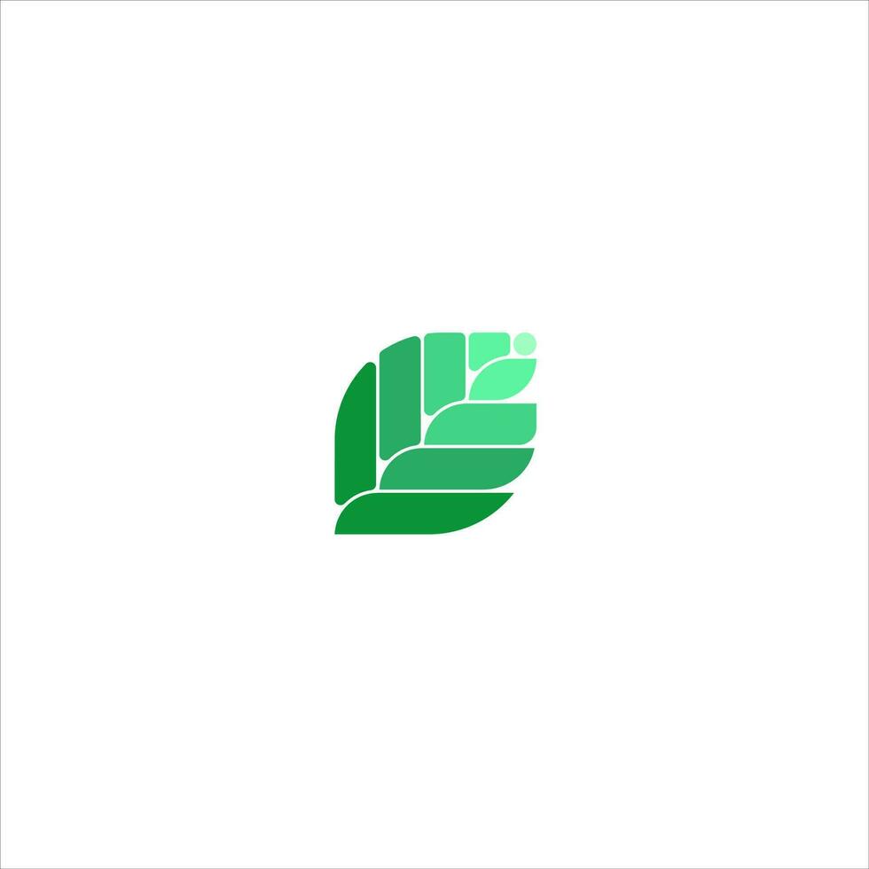 Abstract Green Leaf and Leaves logo Icon Vector Design. Landscape Design, Garden, Plant, Nature, Health and Ecology Vector Logo Illustration.