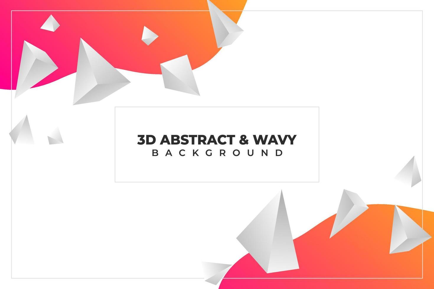 abstract wallpaper, 3D triangle background, 3d triangle with wavy, colorful abstract wallpaper, wavy background, liquid abstract walpaper vector