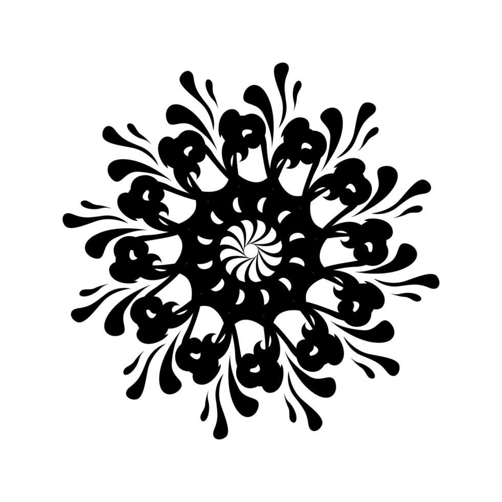tribal mandala, tribal ornament, Floral Mandala Design with tribal style, flower mandala with traditional style, geometric mandala round ornament, ethnic, vintage vector