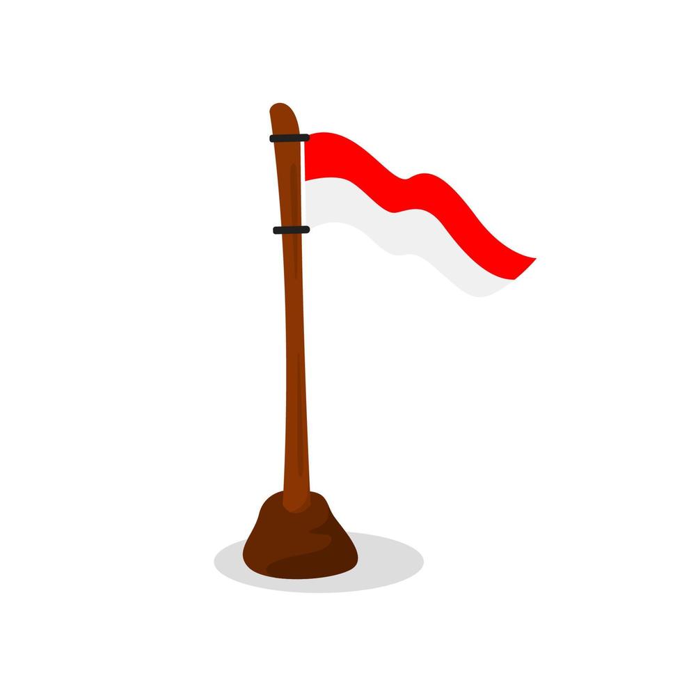 Indonesia flag, indonesia flag ribbon vector, Indonesian red and white flags vector