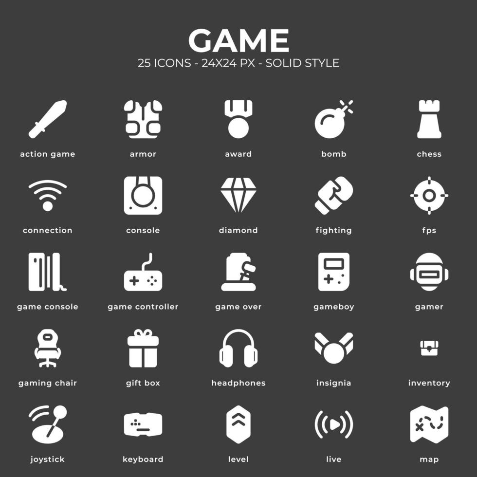 Game Icon Pack vector