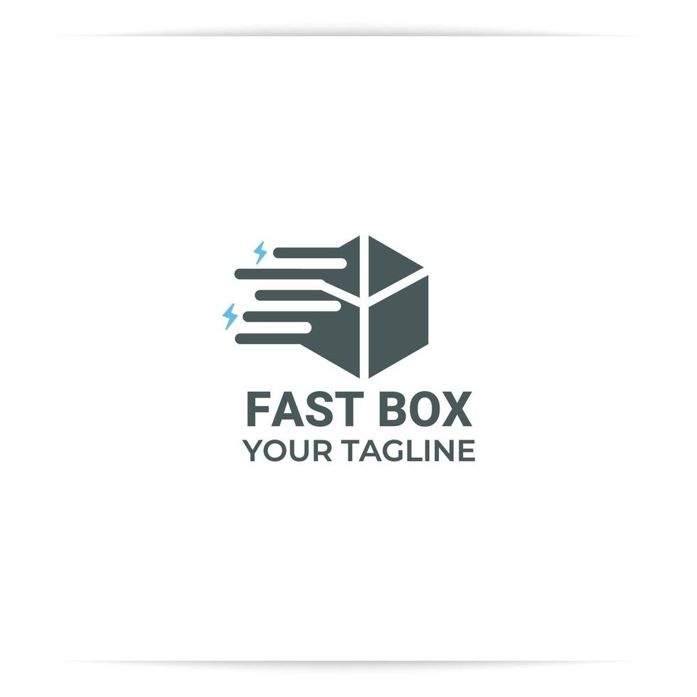 logo design flash delivery vector