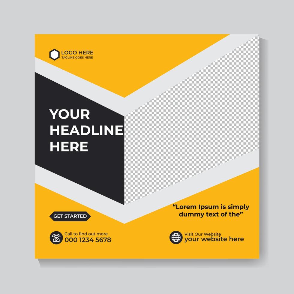 Creative corporate business social media cover banner post template Free Vector