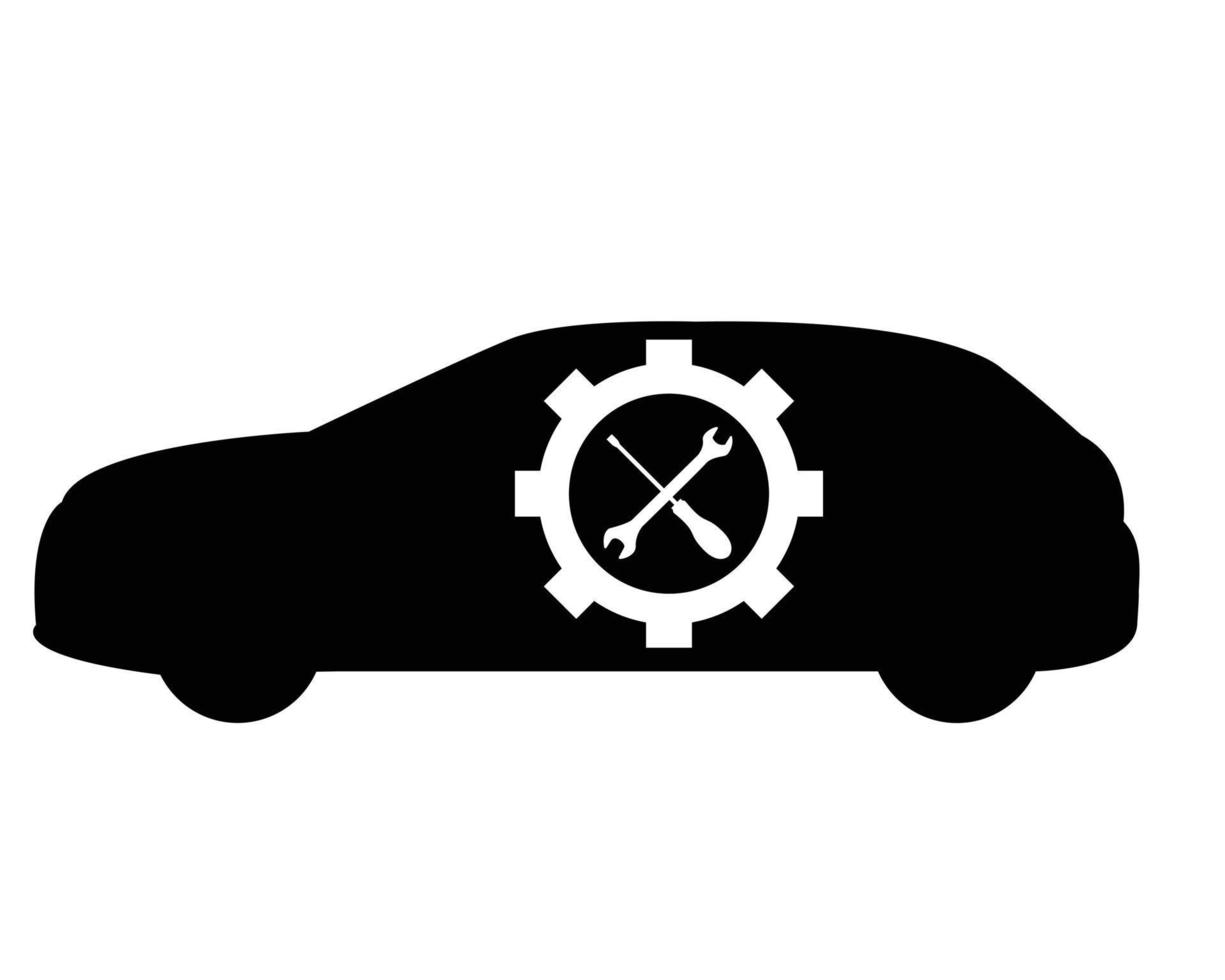 servicio de coche - mecánico - vector logo