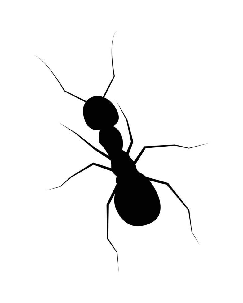 silueta de hormiga - ilustración de vector de pictograma