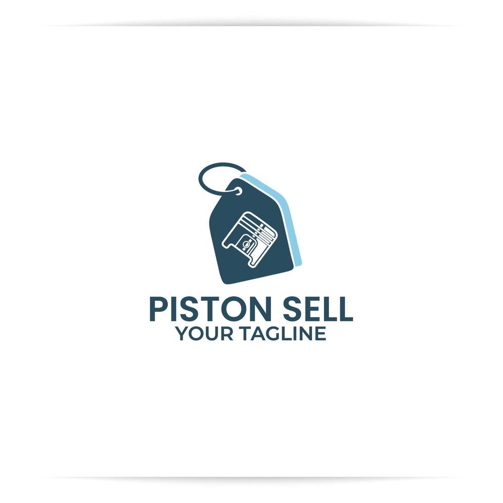 logo designs shop piston vector