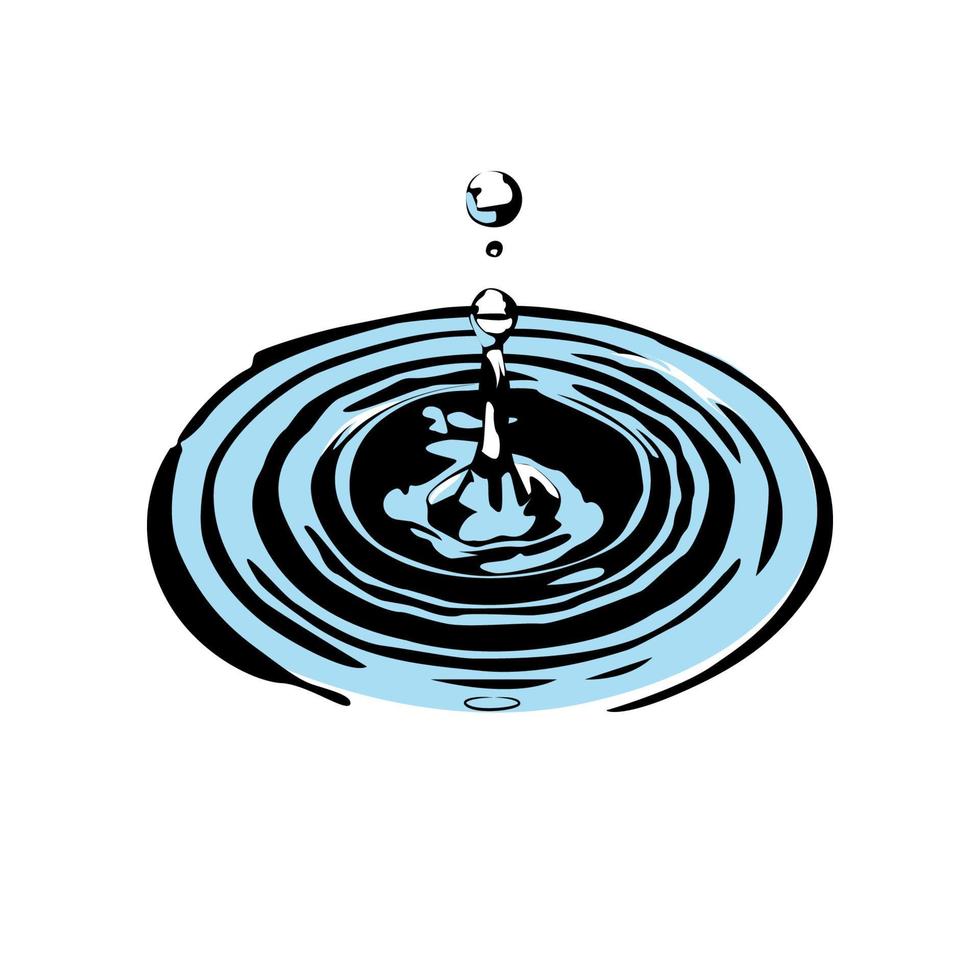 ilustración vectorial gráfico de agua vector