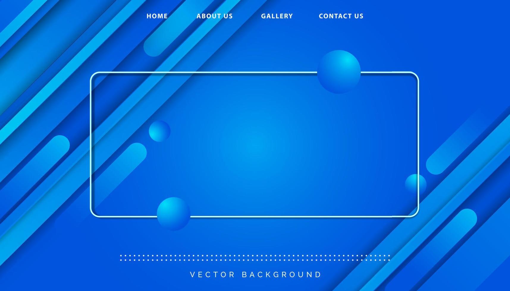 Abstract modern blue liquid shapes template background vector