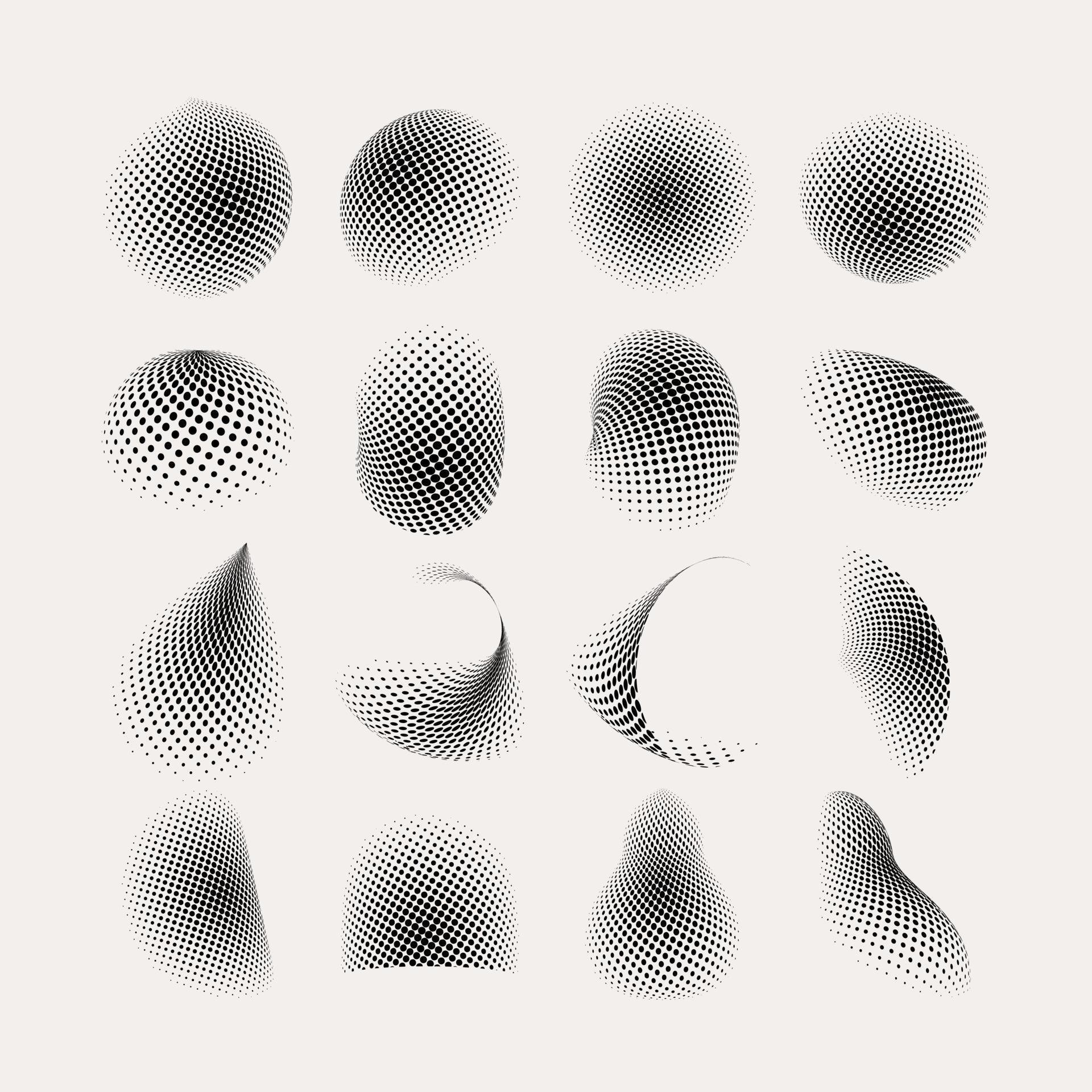 Abstract Halftone Circle Pattern Elements 10596834 Vector Art at Vecteezy