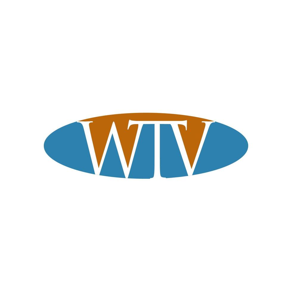 gráfico vectorial ilustrativo del logotipo de wtv vector