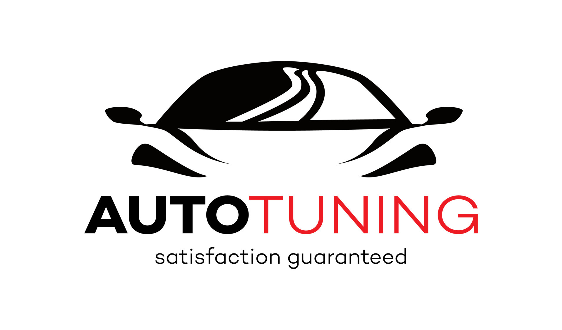 Auto tuning vector logo isolated on black background 10596987 Vector