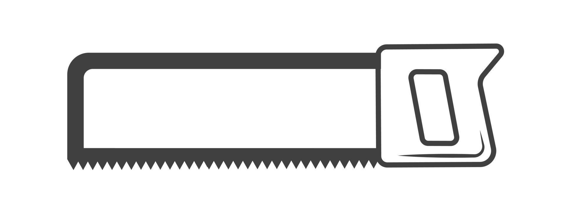Armsaw vector black color isolated on white background