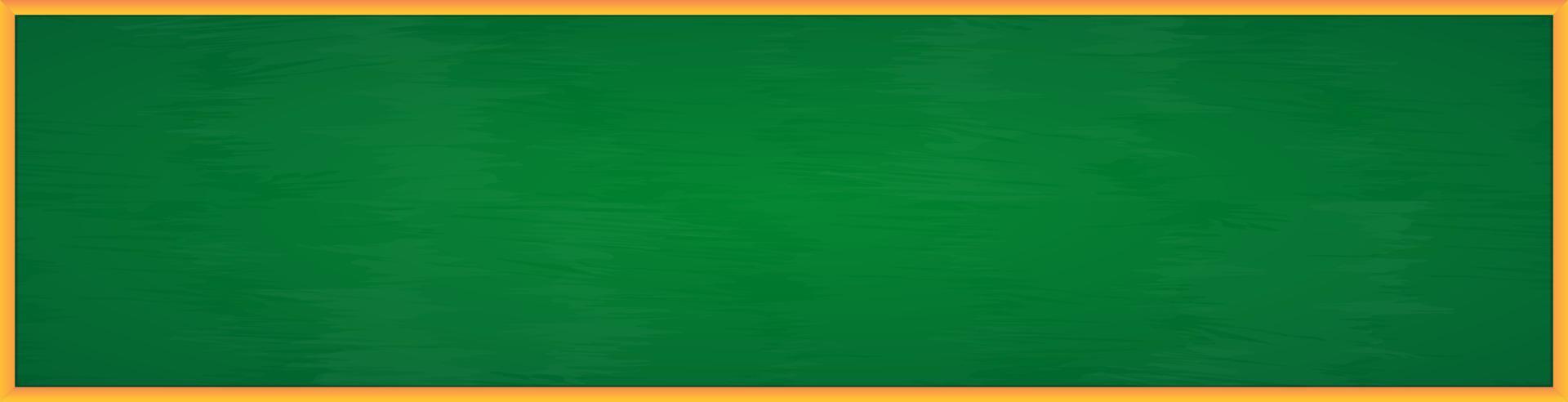 Back to school banner green chalkboard vector