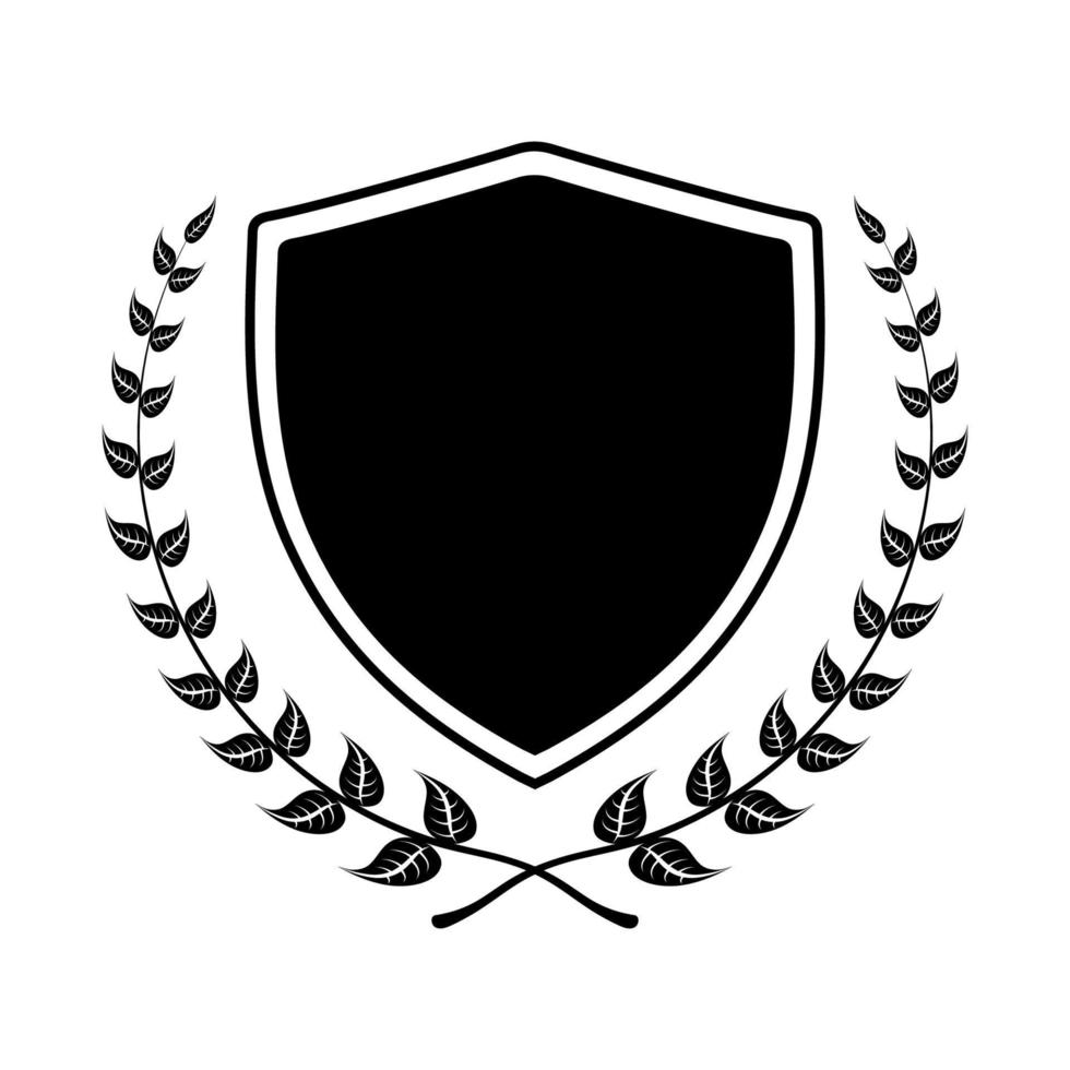 Coat of arm vector black color