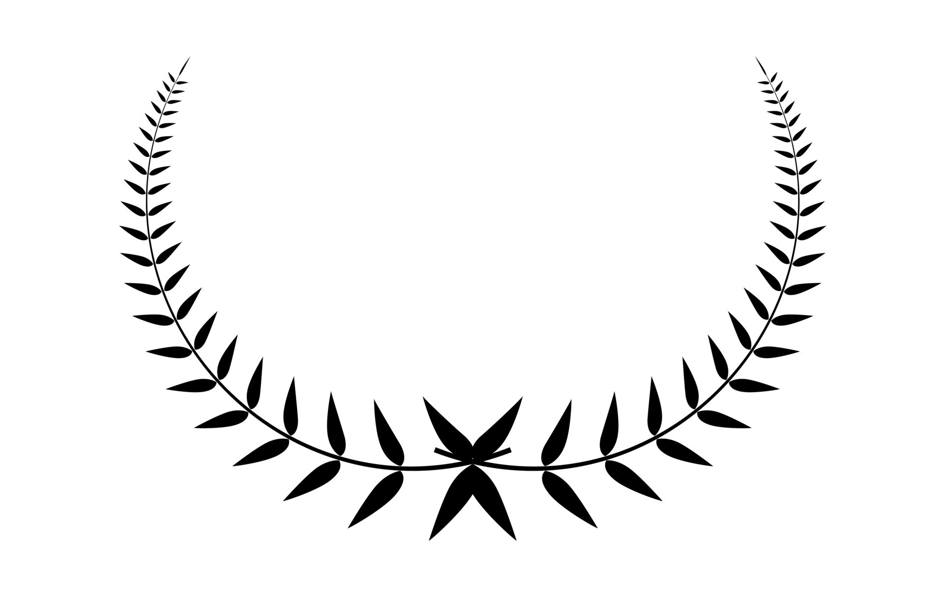 Laurel wreath black color 10597476 Vector Art at Vecteezy