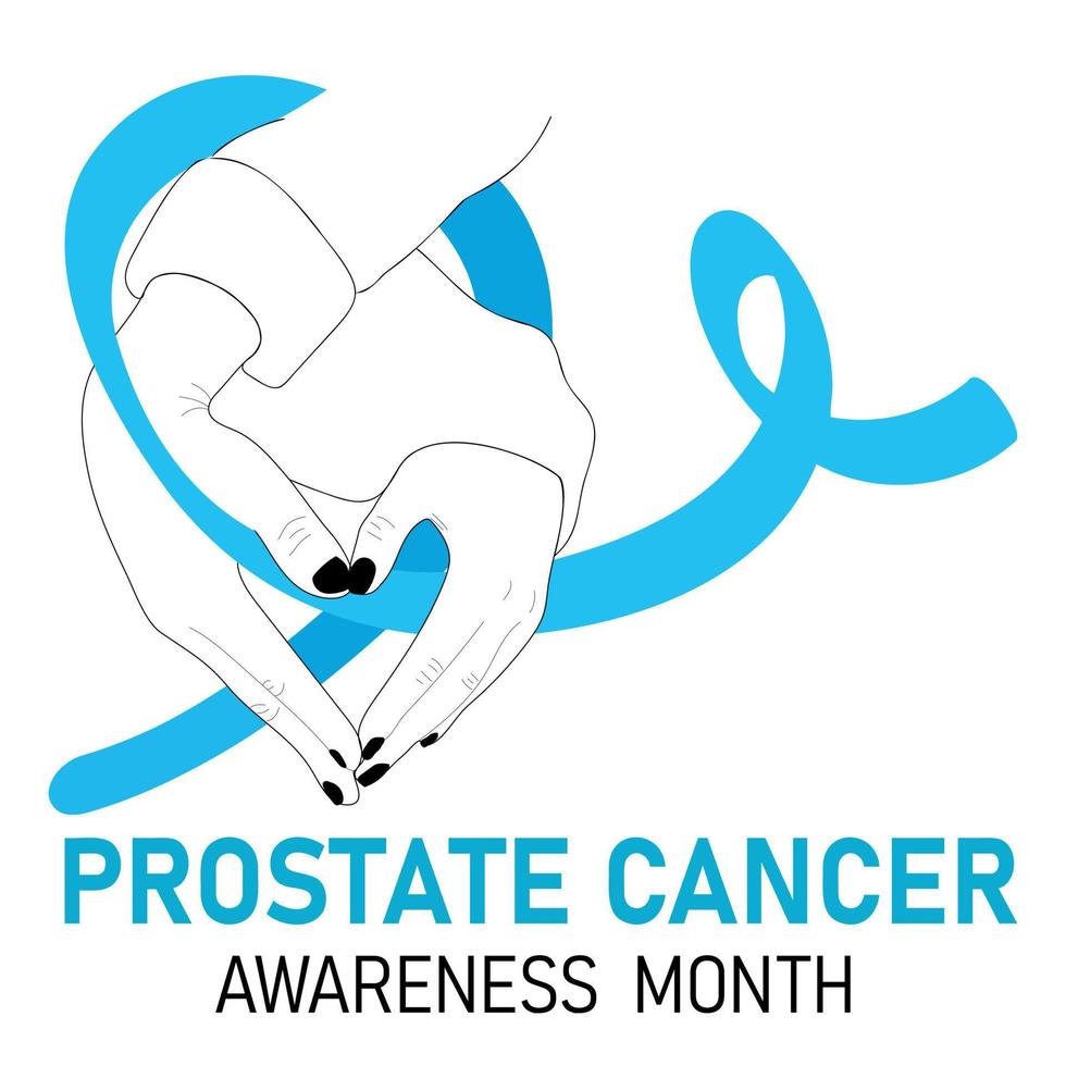 Prostate Cancer Awareness Month poster vector