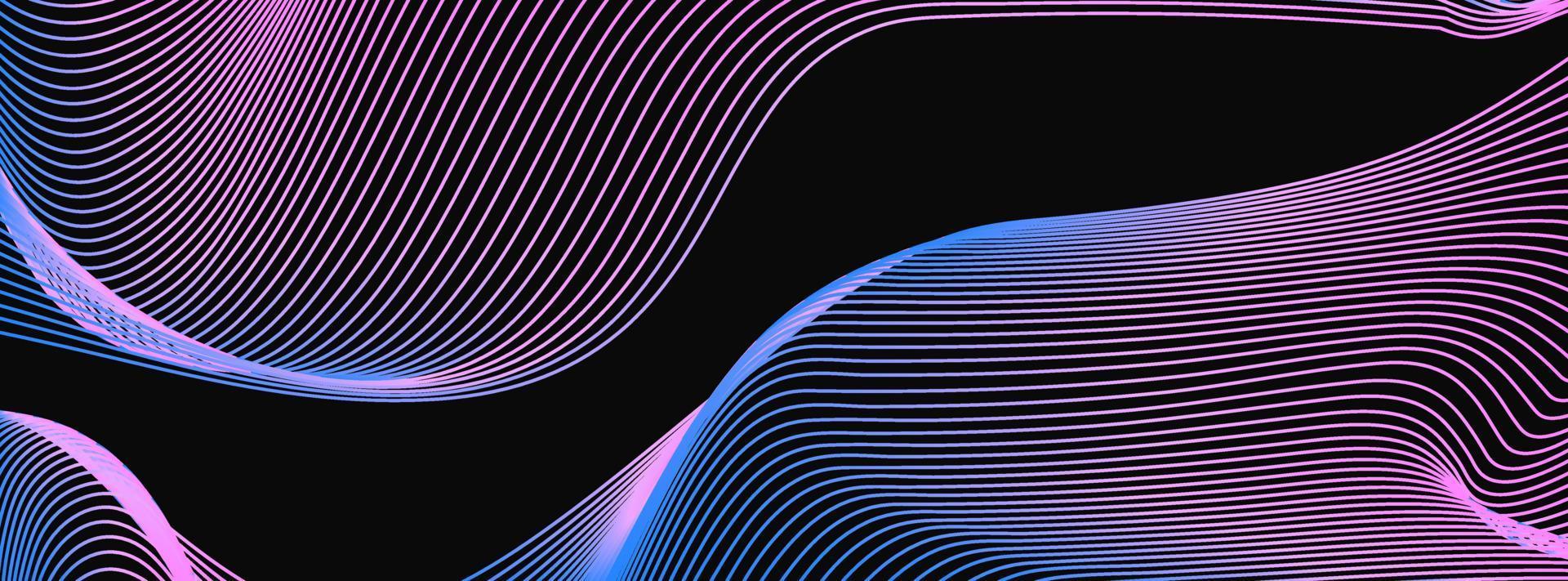 Abstract wave texture color gradient line vector