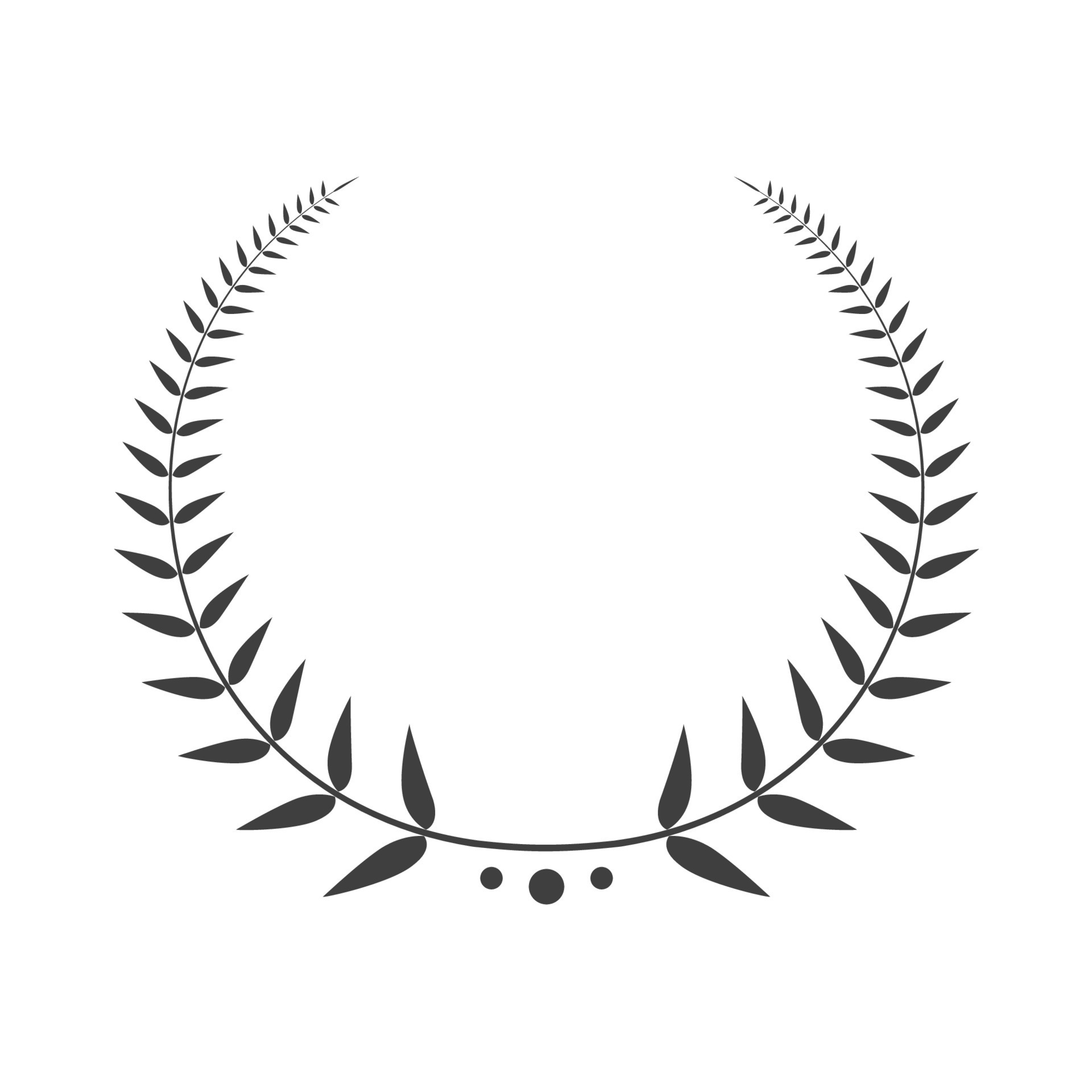 Laurel wreath vector black color 10597862 Vector Art at Vecteezy