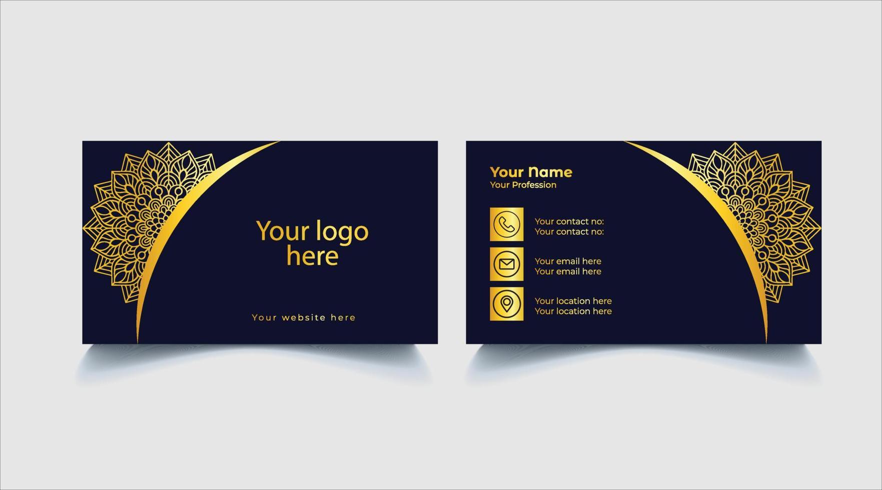 Business Card Design vector