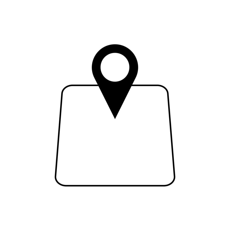 icono de mapa icono de pin de mapa sobre fondo blanco. ilustración vectorial eps 10. vector