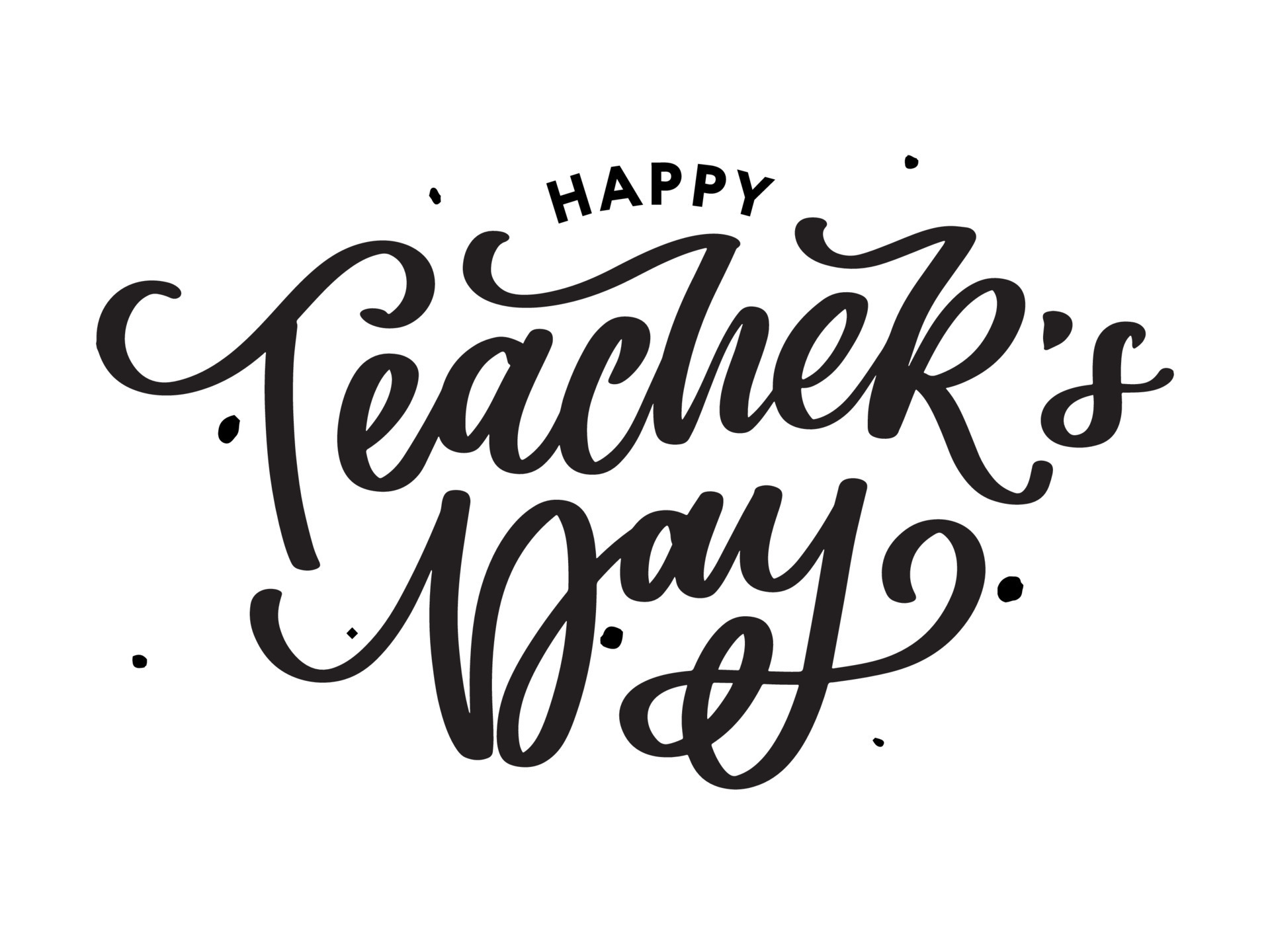 Handlettering Feliz Día Del Maestro Ilustración Vectorial Gran Tarjeta Handlettering Feliz Día Del Maestro Ilustración Vectorial Gran Tarjeta