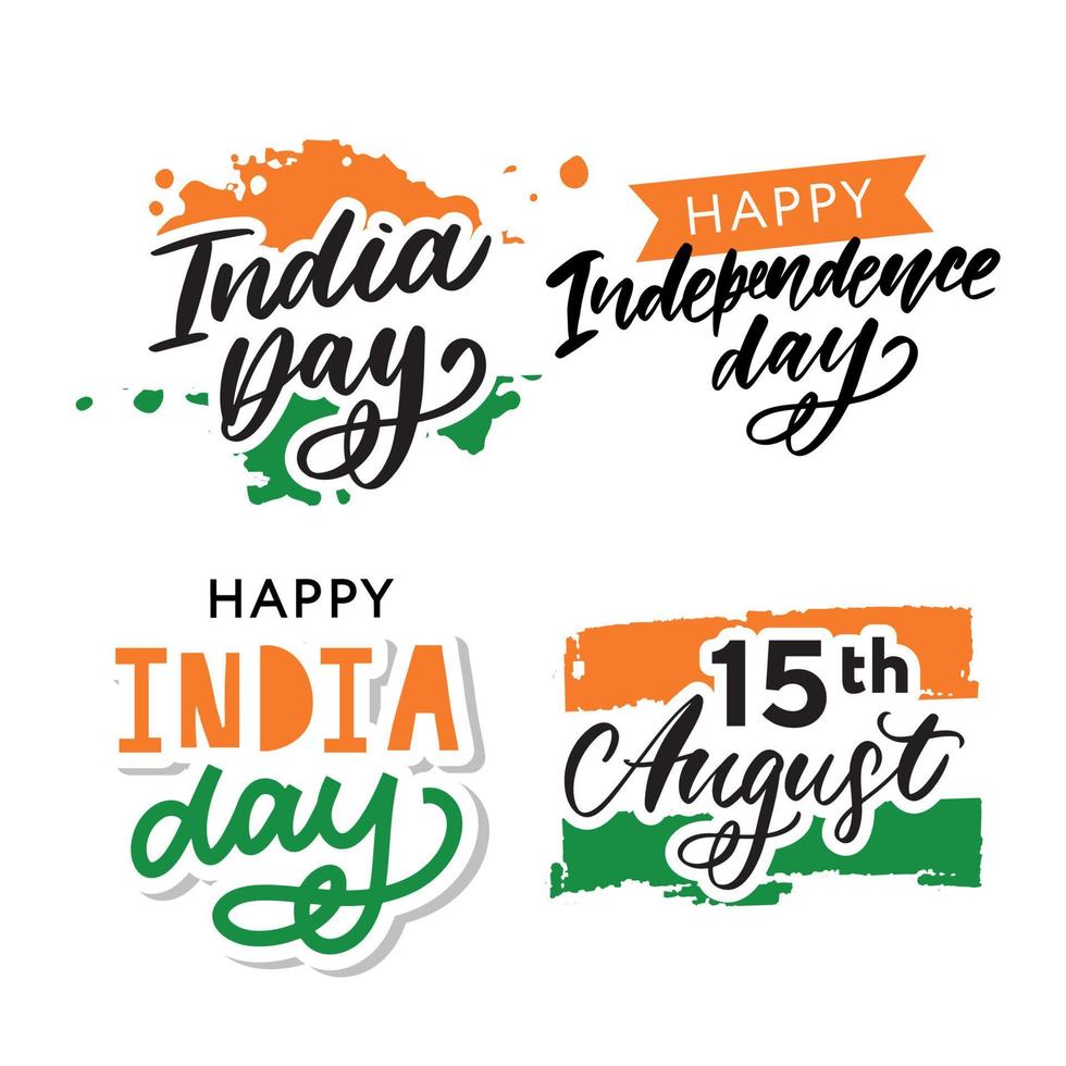 fondo creativo de color de la bandera nacional india con rueda ashoka, afiche elegante, diseño de pancarta o volante para el 15 de agosto, feliz celebración del día de la independencia. vector