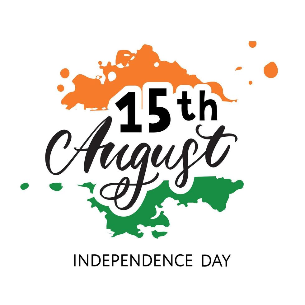 Creative Indian National Flag colour background with Ashoka Wheel, Elegant Poster, Banner or Flyer design for 15th August, Happy Independence Day celebration. vector