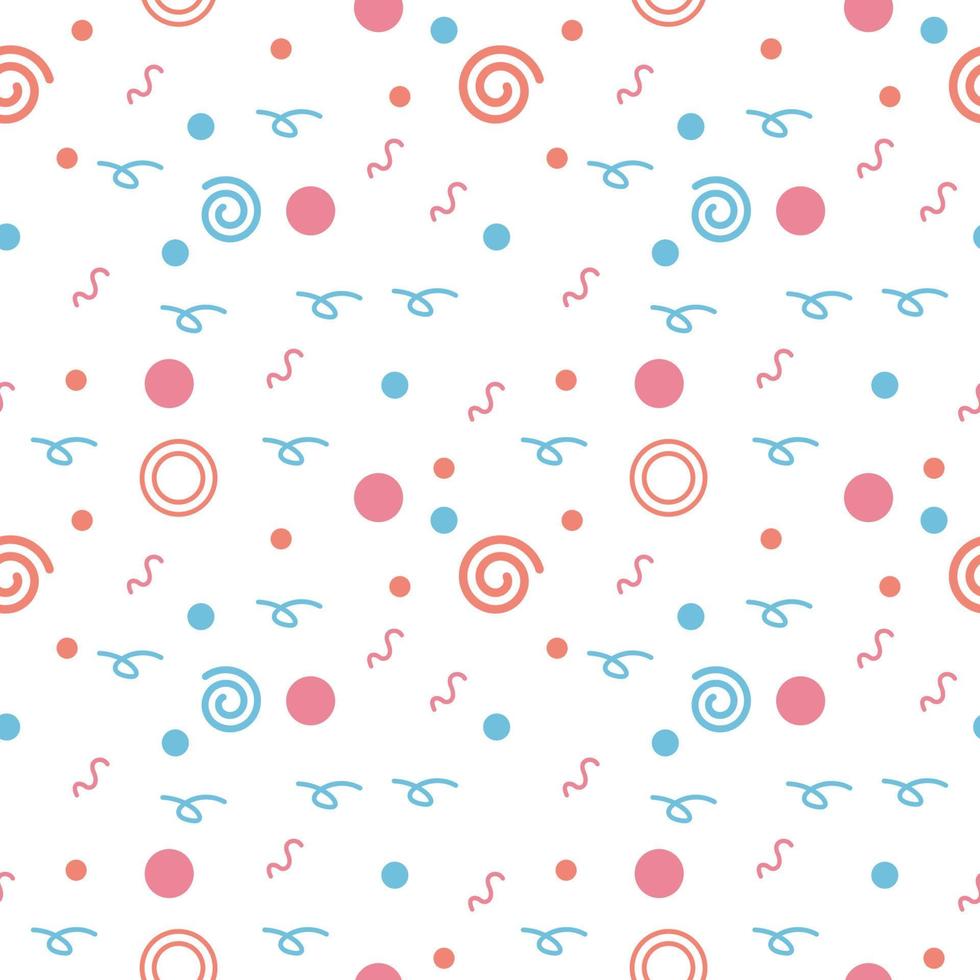 Abstract cute doodle seamless pattern vector