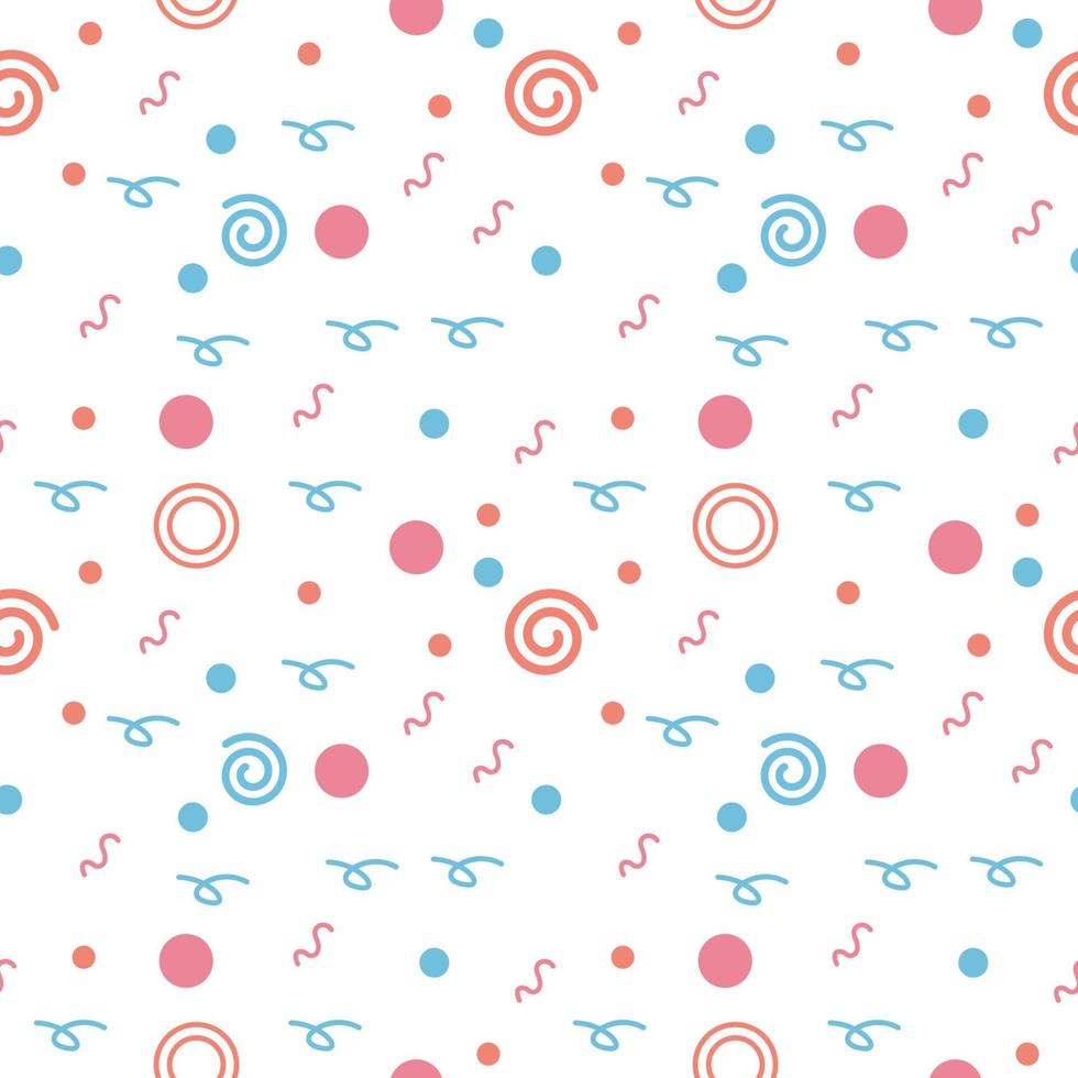 Abstract cute doodle seamless pattern vector