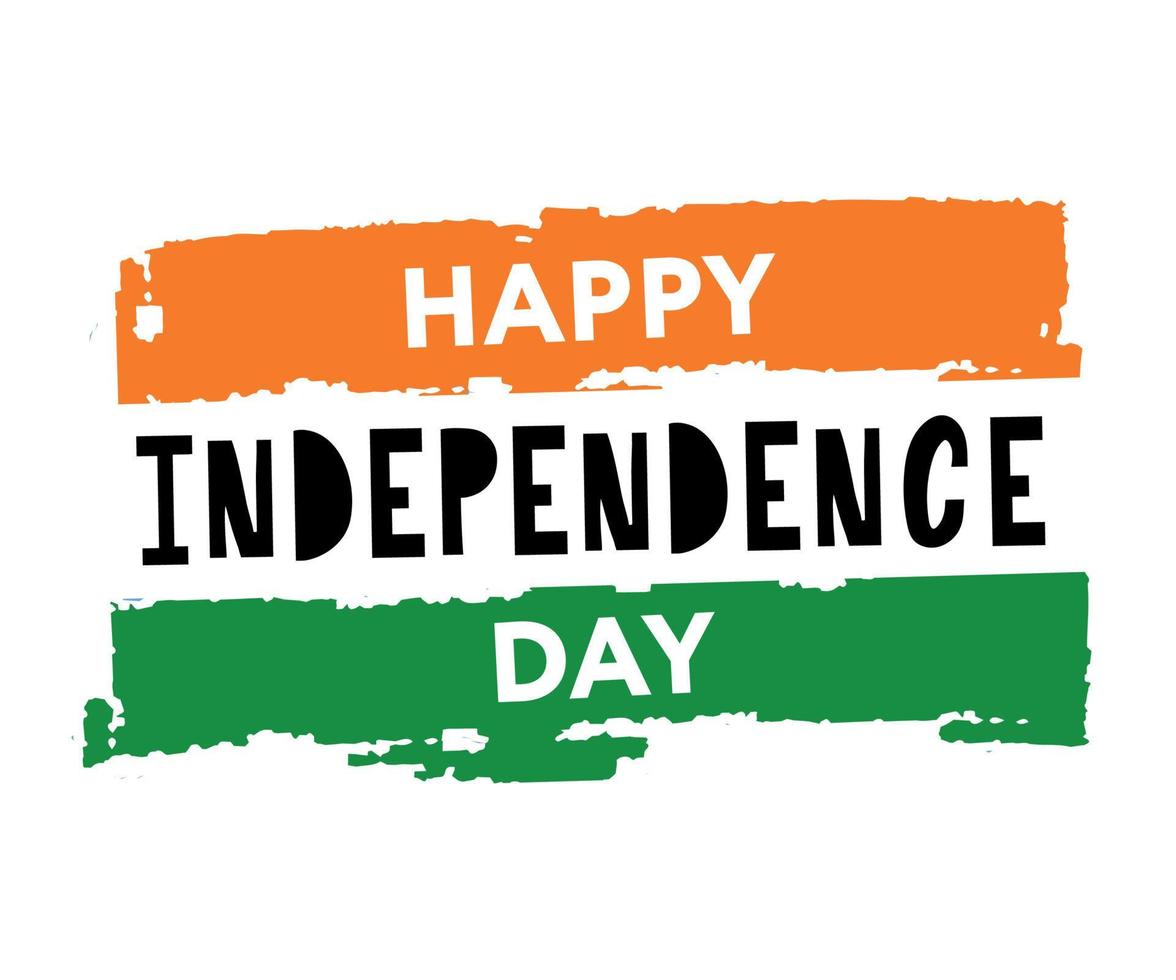 Creative Indian National Flag colour background with Ashoka Wheel, Elegant Poster, Banner or Flyer design for 15th August, Happy Independence Day celebration. vector