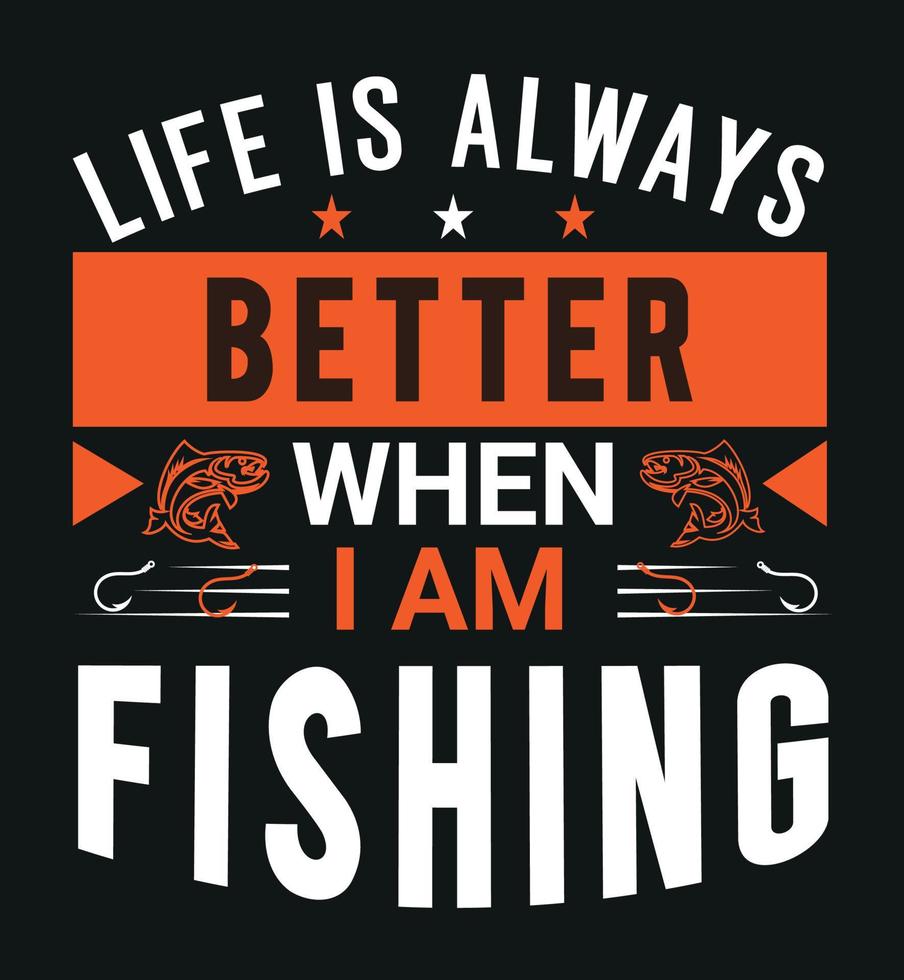 Fishing style t-shirt design vector
