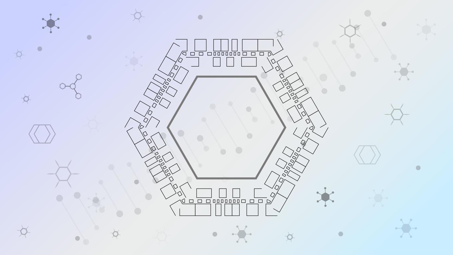 DNA molecules for Hi-tec interface white abstract digital technology ,vector illustration vector