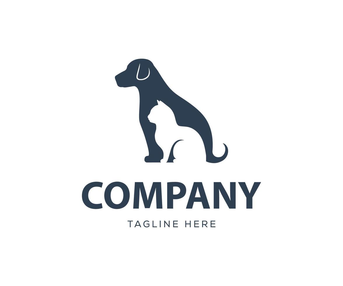 Animal Logo. Dog and Cat Animal Logo vector