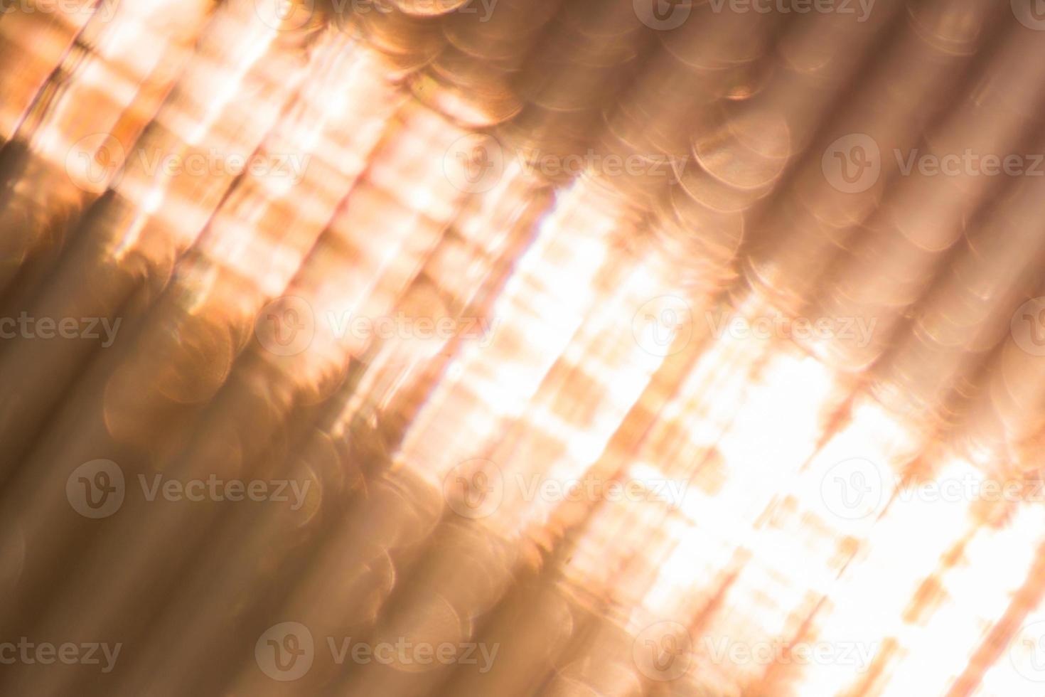 Defocused Polycarbonate plastic sheet, abstract background texture photo