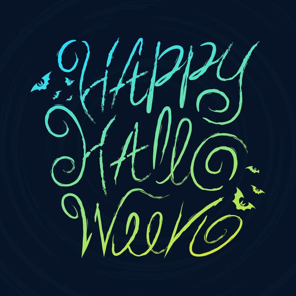 Happy Halloween Text Banner design vector
