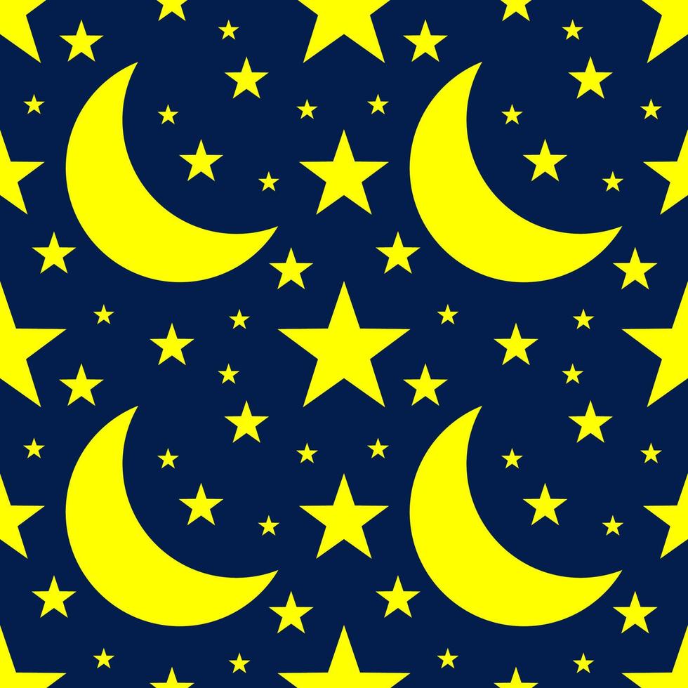 Luna abstracta y estrella de fondo transparente vector