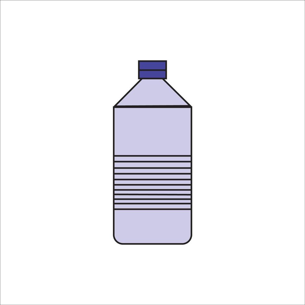 diseño de vector de logotipo de icono de botella de vidrio