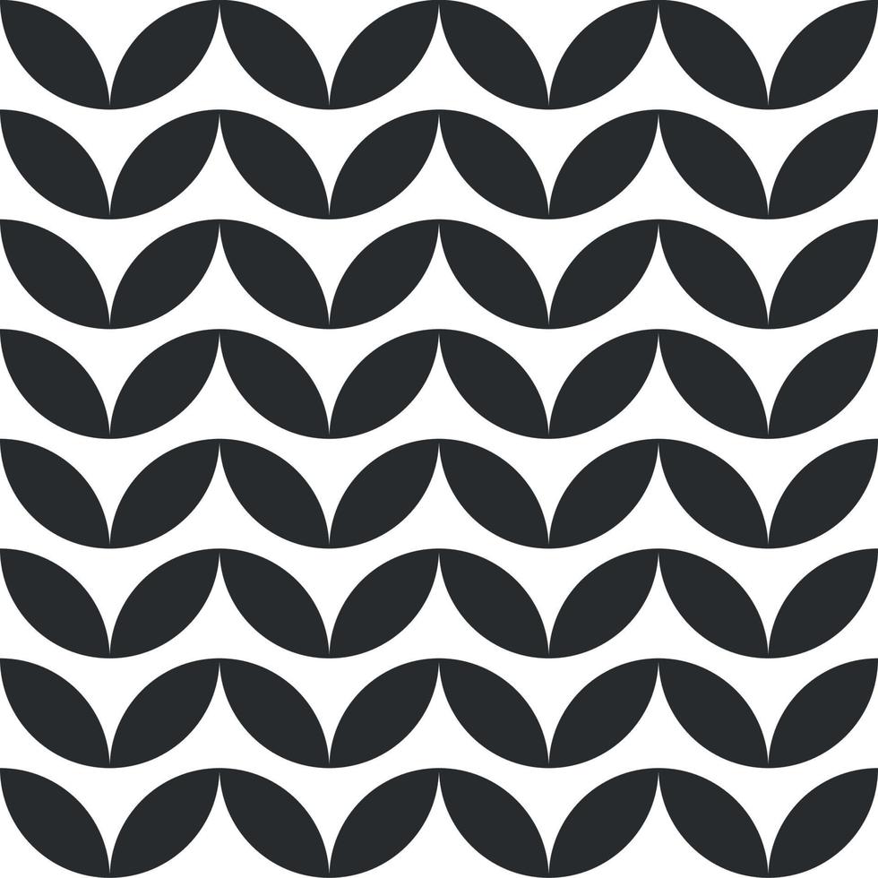 Black and white abstract vector pattern