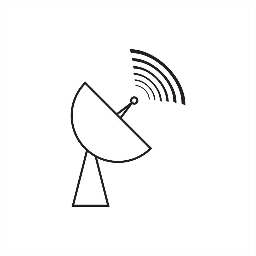 diseño de vector de logotipo de icono de antena wifi