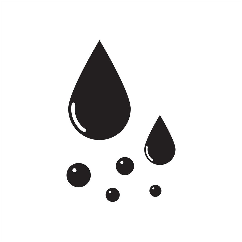 diseño de vector de logotipo de icono de gota de agua