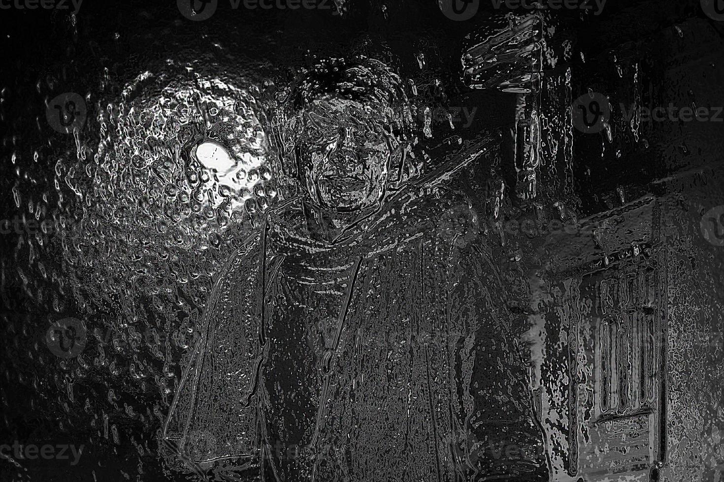 black and white uniqe wave texture photo