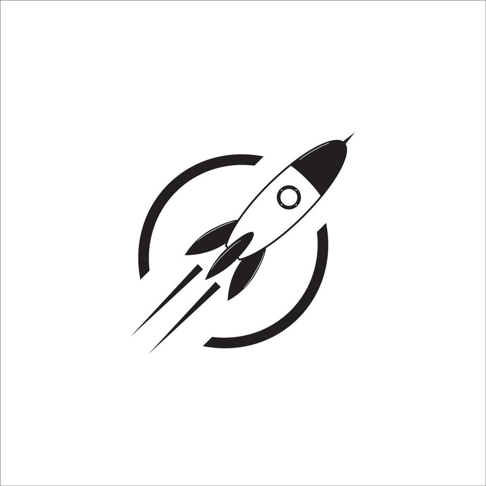 diseño de vector de logotipo de icono de misiles