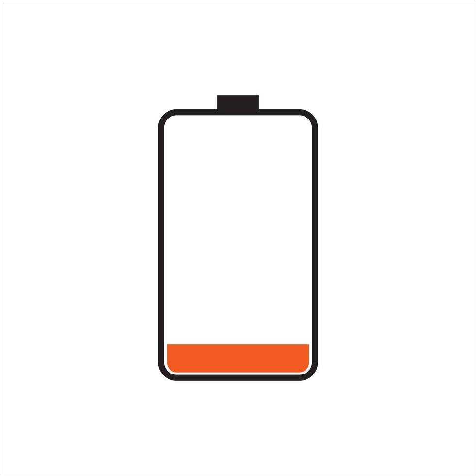 cell phone battery icon logo vector design