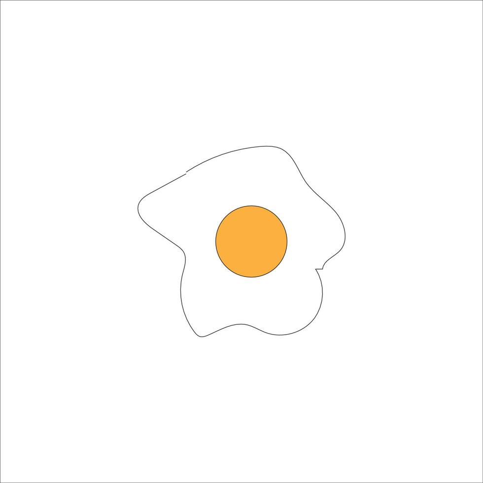 diseño de vector de logotipo de icono de huevo