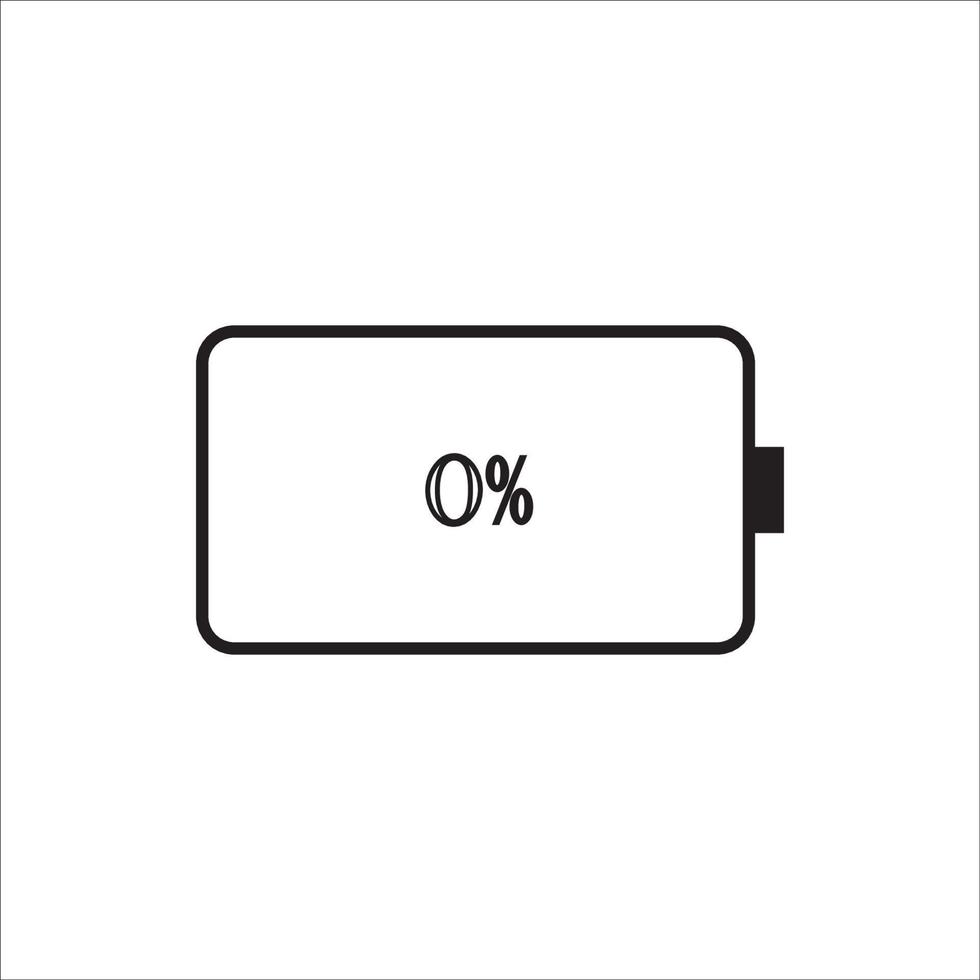 cell phone battery icon logo vector design