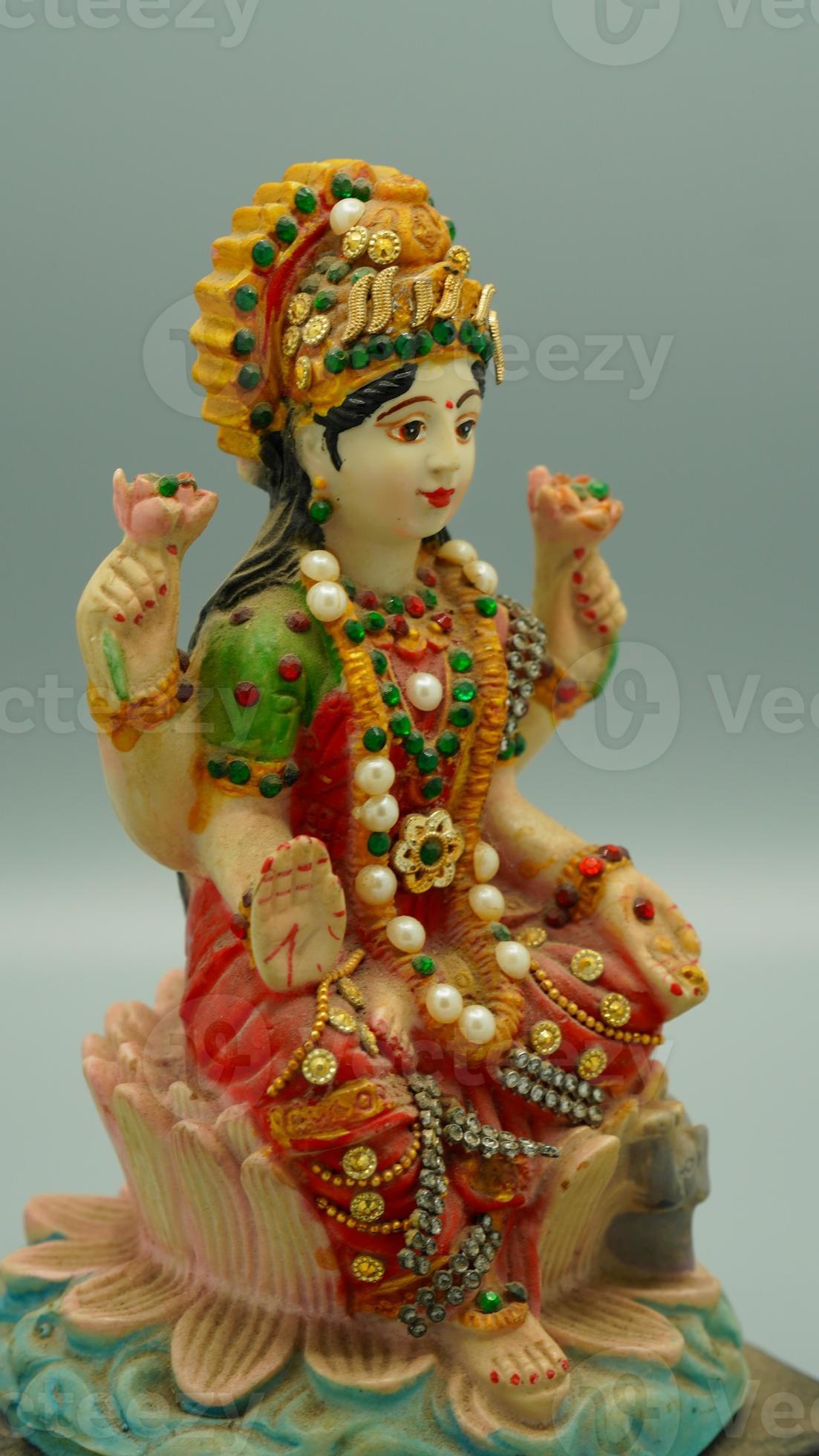 hindu god laxmi mata image hd on white background 10601612 Stock Photo at  Vecteezy