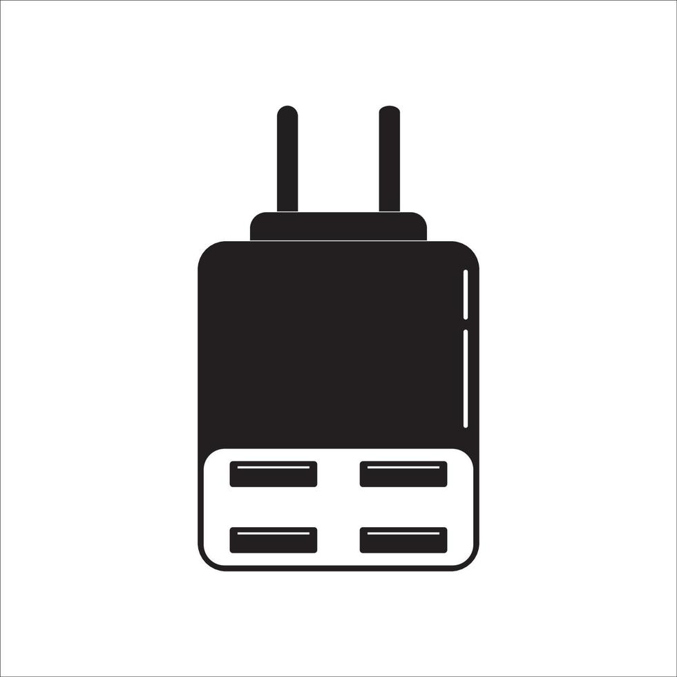 charge phone icon logo vector design
