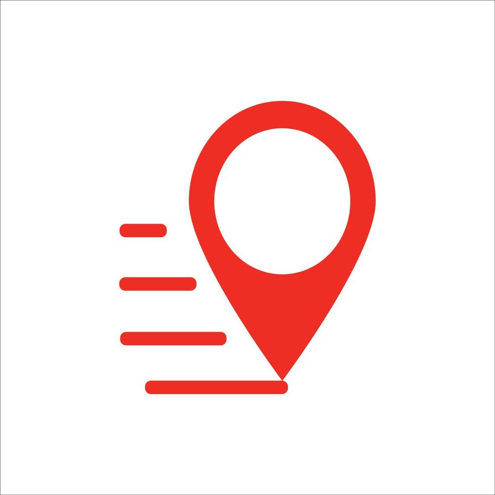 maps point icon logo vector design